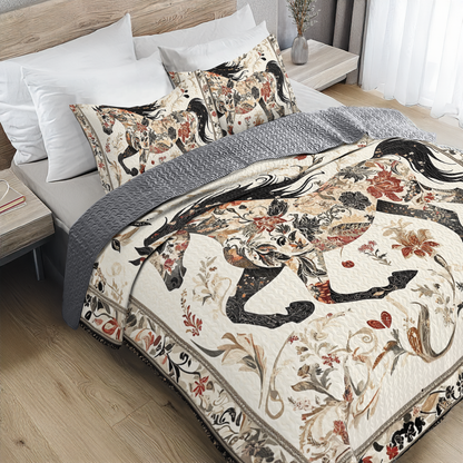 Shineful All Season Quilt 3-Piece Set - Galloping Grace