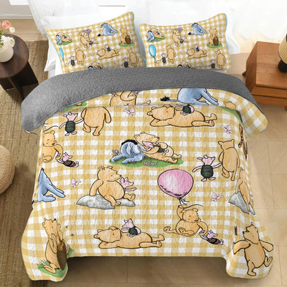 Shineful All Season Quilt 3-Piece Set Sunny Days with Pooh