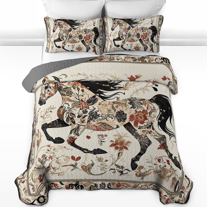 Shineful All Season Quilt 3-Piece Set - Galloping Grace