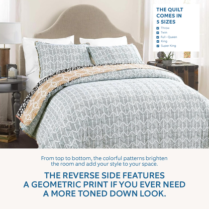 Shineful All Season Quilt 3-Piece Set - The Colorful Gaze