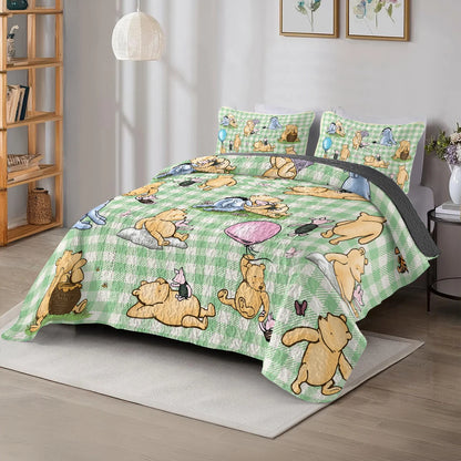 Shineful All Season Quilt 3-Piece Set Pooh Whispers of the Hundred Acre