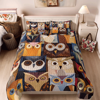 Shineful All Season Quilt 3-Piece Set - Hoots of Harmony