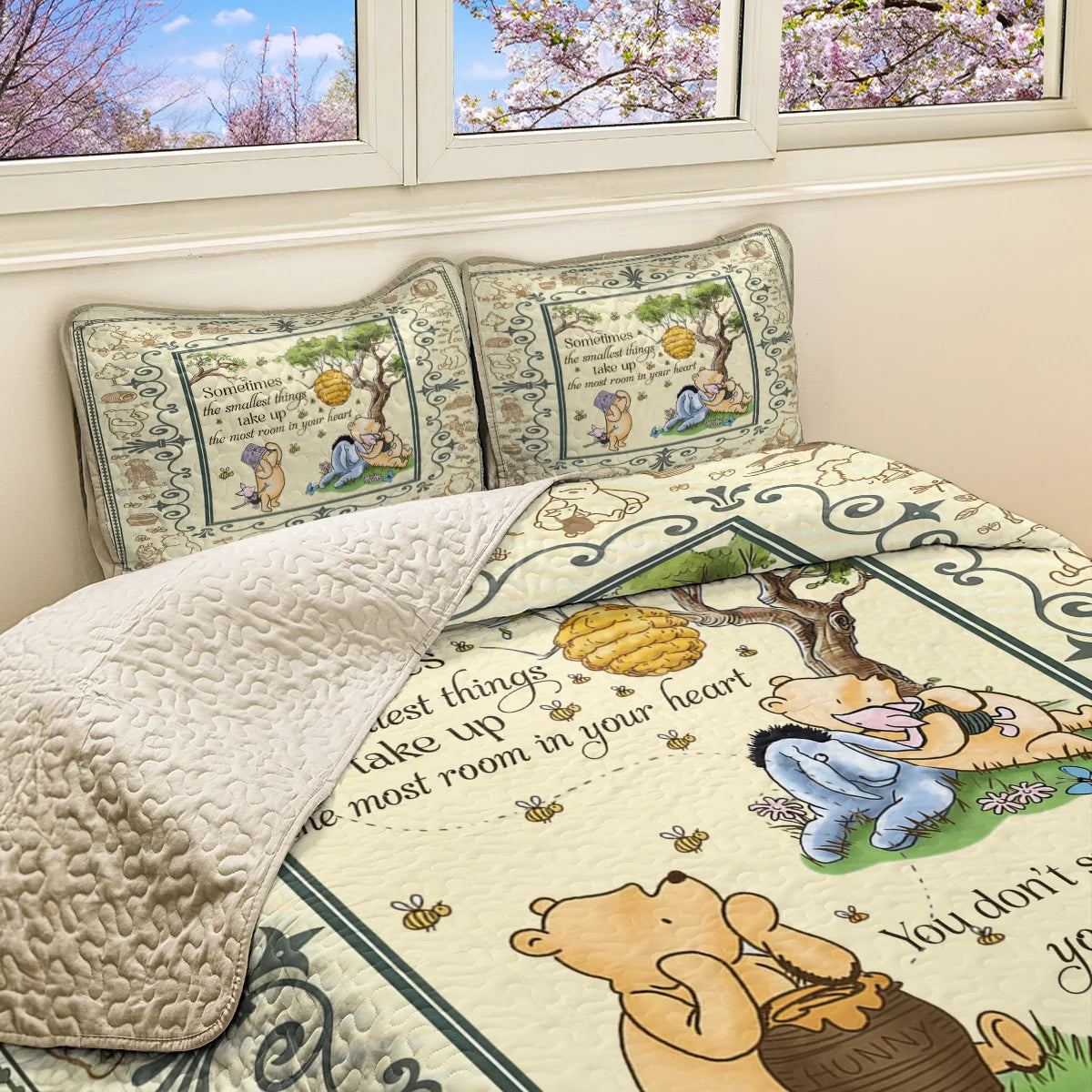 Shineful All Season Quilt 3-Piece Set Winnie the Pooh Cozy