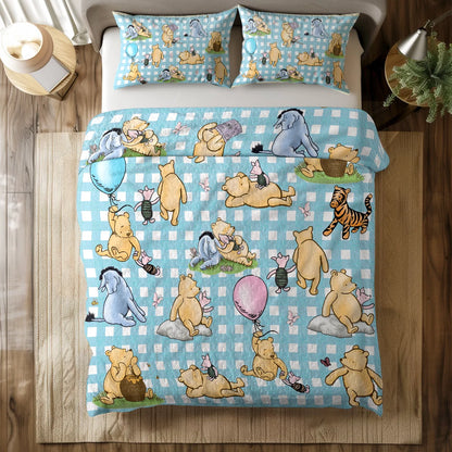 Shineful All Season Quilt 3-Piece Set Winnie the Pooh Picnic