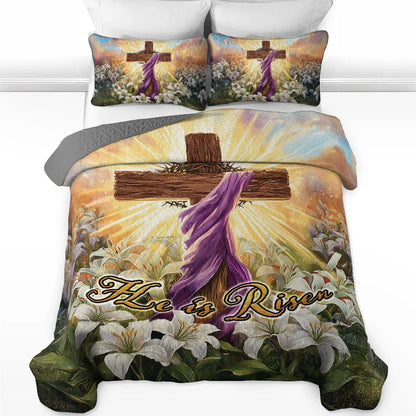 Shineful All Season Quilt 3-Piece Set - Easter Glory