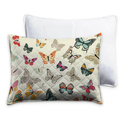 Shineful Butterfly Quilt 3-Piece Set Colorful Butterflies