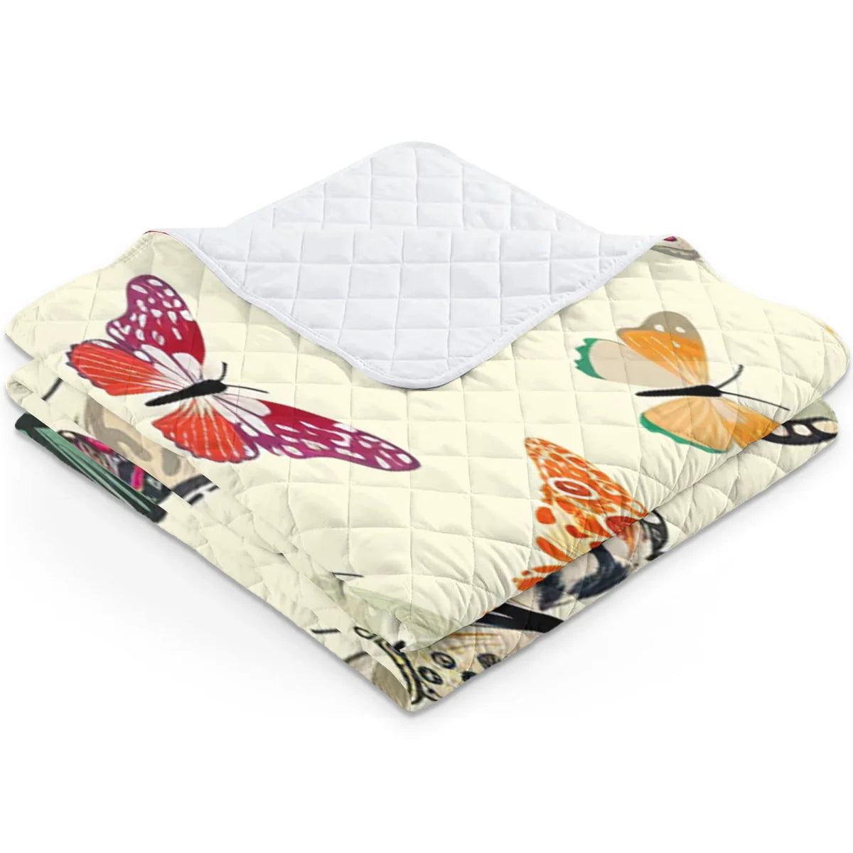 Shineful Butterfly Quilt 3-Piece Set Colorful Butterflies