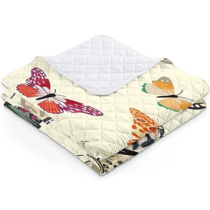 Shineful Butterfly Quilt 3-Piece Set Colorful Butterflies