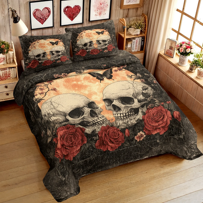 Shineful All Season Quilt 3-Piece Set - Eternal Love Gothic