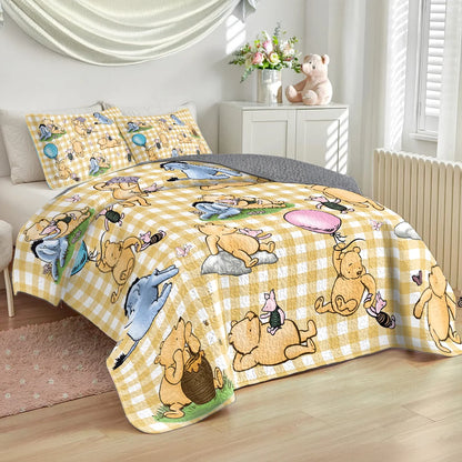 Shineful All Season Quilt 3-Piece Set Sunny Days with Pooh