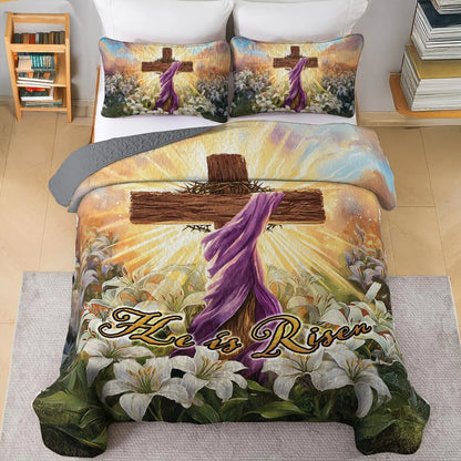 Shineful All Season Quilt 3-Piece Set - Easter Glory